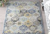Yellow Gray Blue Rug Hillsby oriental Blue/yellow/gray area Rug