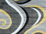 Yellow Grey Black area Rug Gray and Black and Yellow