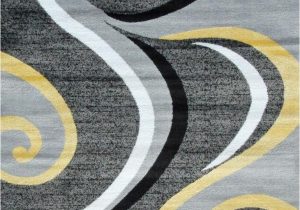 Yellow Grey Black area Rug Gray and Black and Yellow