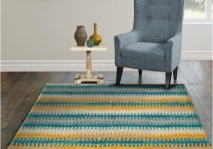 Yellow Turquoise and Gray area Rugs World Menagerie Episkopi Striped Flatweave Turquoise/yellow area …