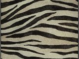 Zebra Print area Rug 8×10 Brumlow Mills Animal Stripes Print area Rug for Living Room Dining Room Kitchen Bedroom and Contemporary Home Décor 3 4" X 5 Zebra