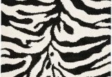 Zebra Print area Rug 8×10 Safavieh Zebra Shag Collection Sg452 1290 Ivory and Black