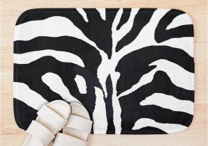 Zebra Print Bath Rug Zebra Print