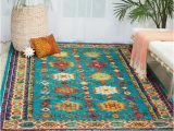 Zosia Hand Tufted Wool Teal area Rug Nourison Bohemian & Eclectic Indoor Wool Patterned Rug Overstock.com